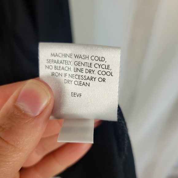 Eileen Fisher Soft Stretch Jersey Knit Little Black‎ Dress Size Medium - Picture 5 of 9